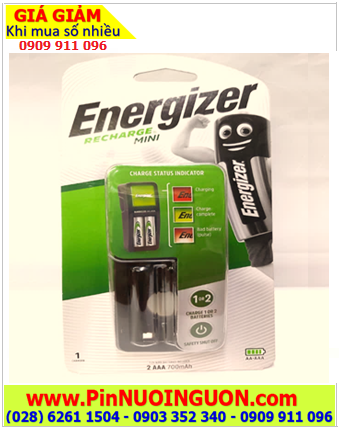 Energizer CH2PC4; Máy sạc 02 pin AA và AA Energizer CH2PC4 _Sạc 1-2 pin AA-AAA chính hãng (Máy sạc không kèm Pin) 